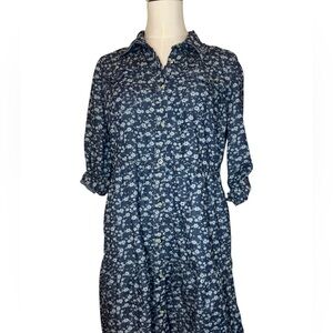 Floral Button-Up Dress